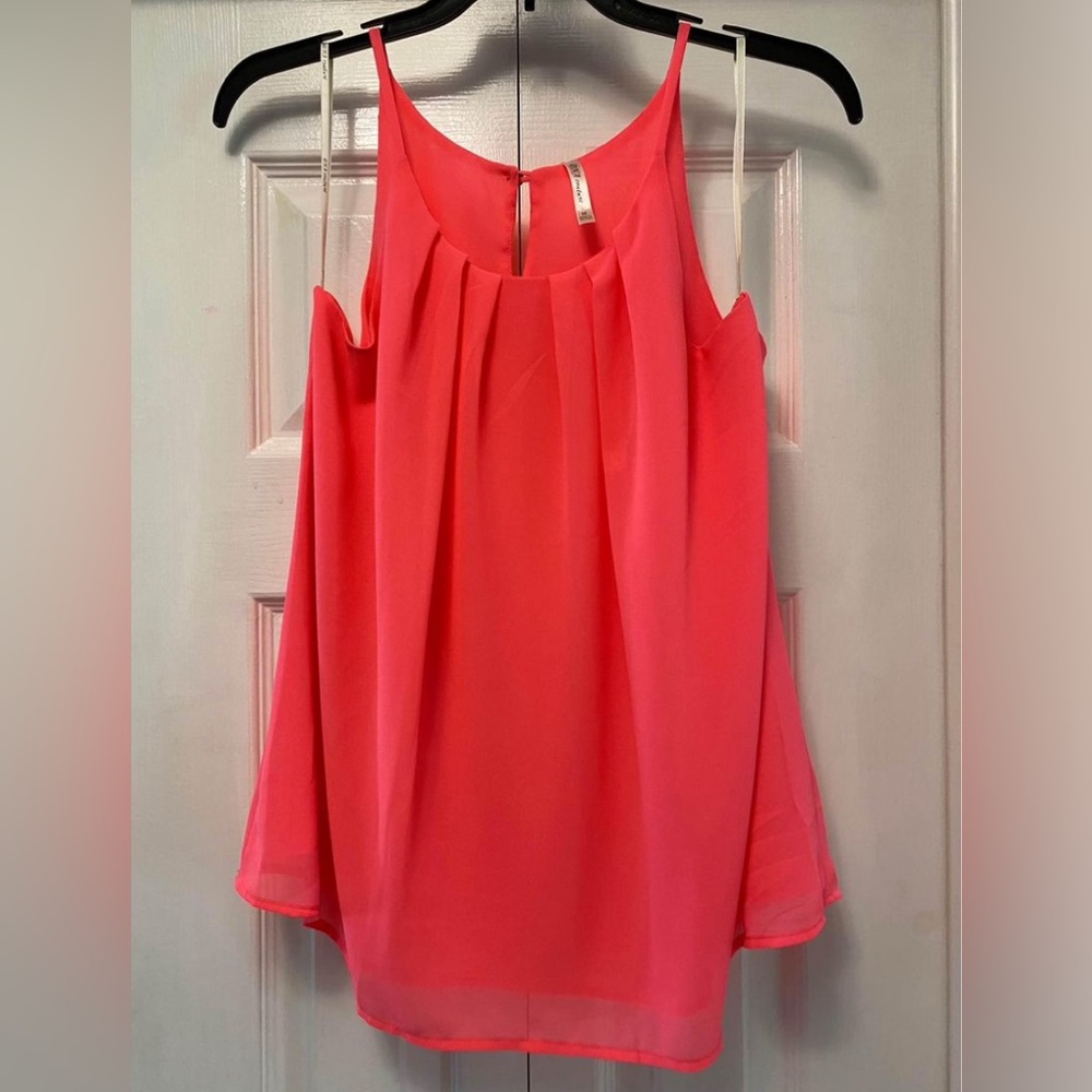 Women’s, Pink spaghetti strap top, DNA Couture, Size Medium